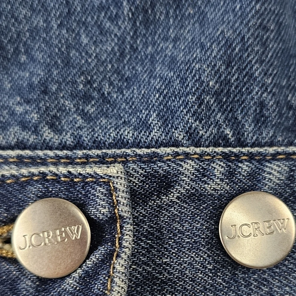 New! J. Crew Pleated Denim Lady Jacket